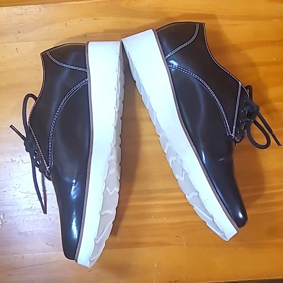 Asos Black Faux Leather Brogues - Picture 8 of 12